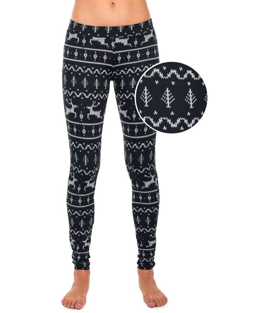 Black Reindeer Leggings