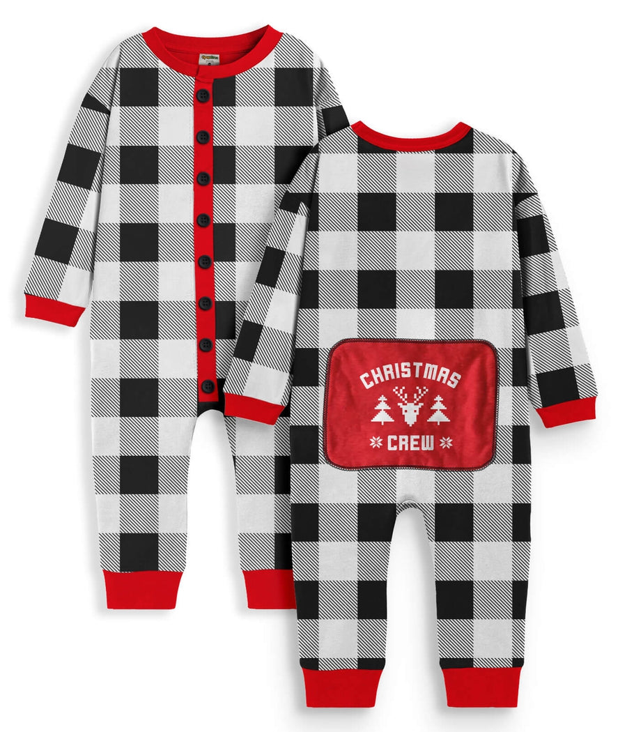 Baby Girl's Christmas Crew Plaid Onesie Pajamas