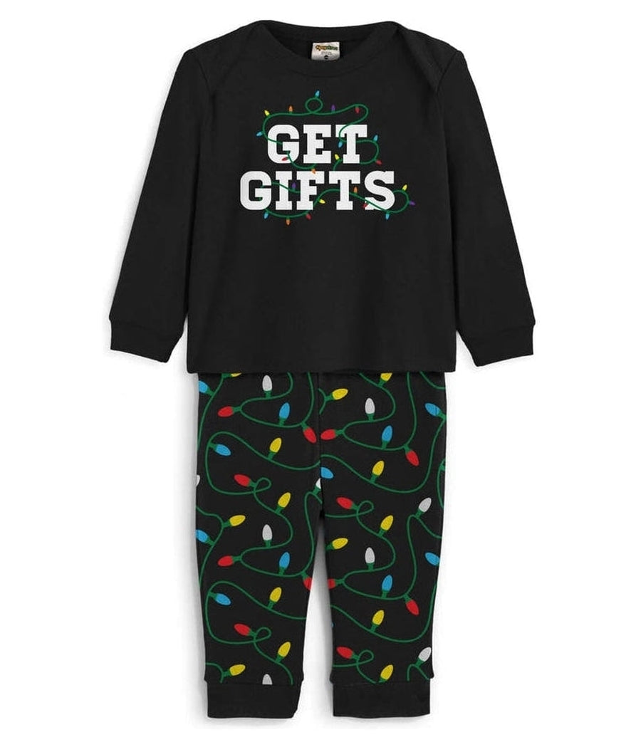 Baby Boy's Get Gifts Pajama Set | Fun Holiday-Themed Pajamas | Stretchy & Breathable Blend | Black | Tipsy Elves Baby Boy's Get Gifts Pajama Set | Fun Holiday-Themed Pajamas | Stretchy & Breathable Blend | Black | Tipsy Elves