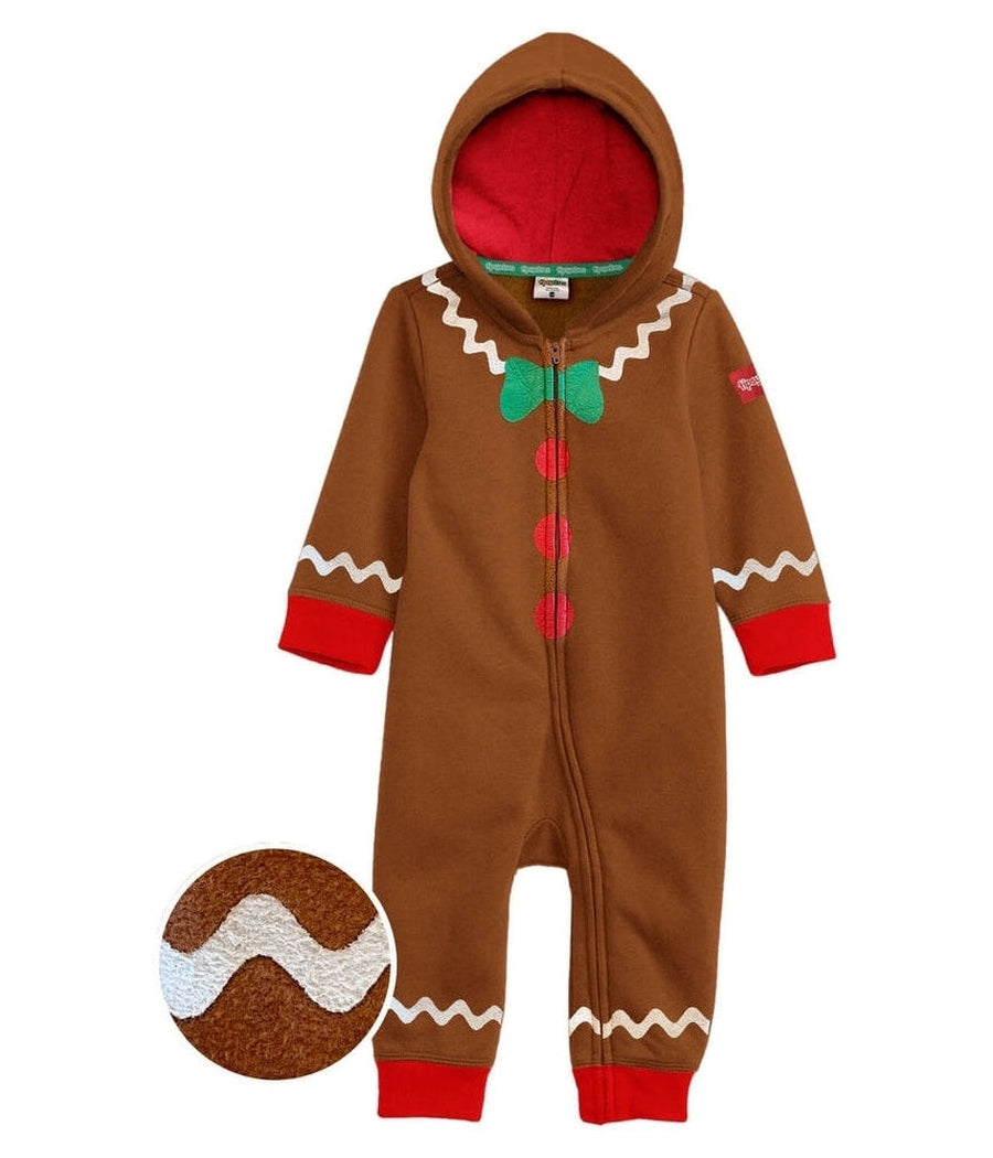 Toddler Girl's Gingerbread Jumpsuit Image 3