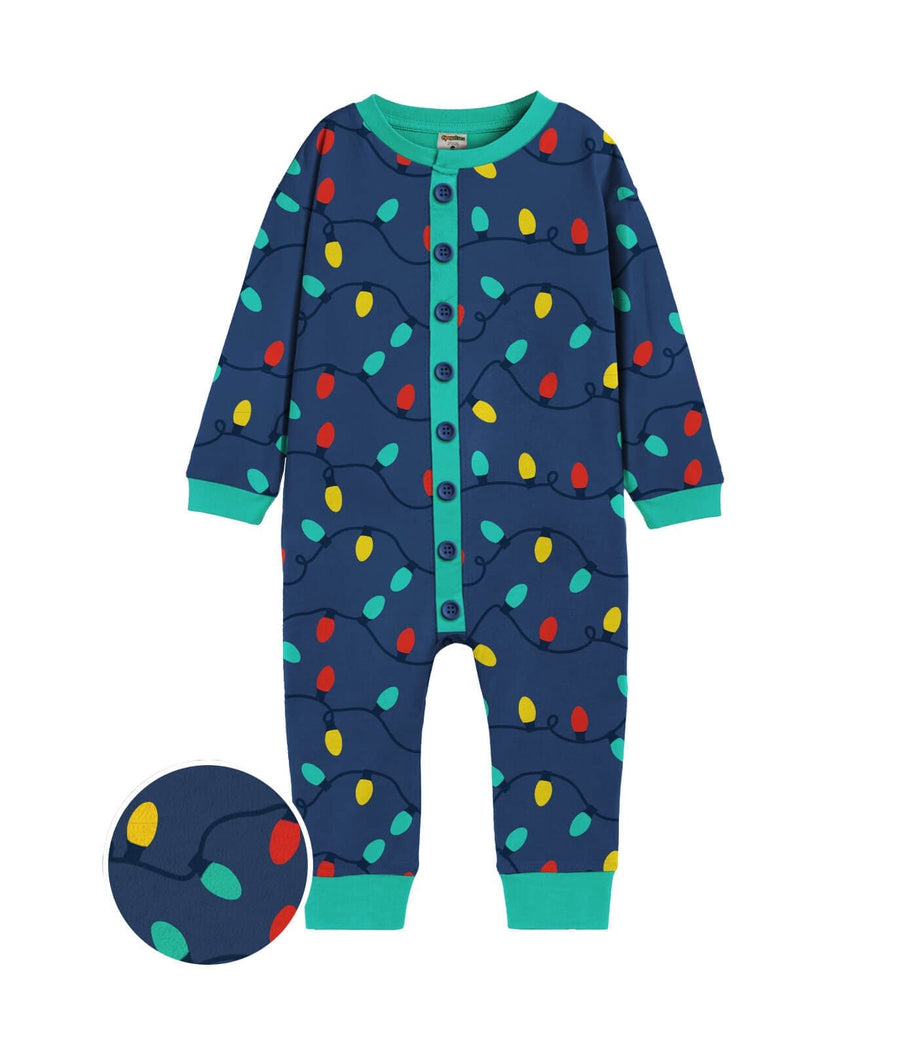 Christmas Lights Onesie Pajamas Toddler Girl's Christmas Outfits