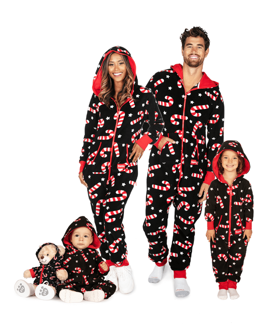 Matching Candy Cane Lane Family Jumpsuits