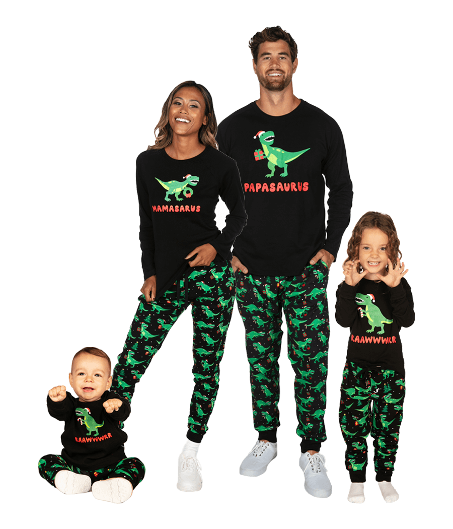 Dinosaur pajamas family 2025
