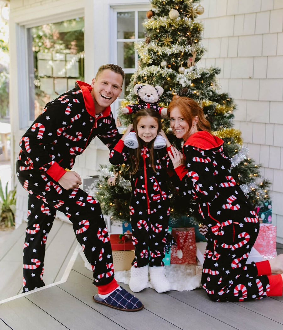 Matching Candy Cane Lane Family Jumpsuits
