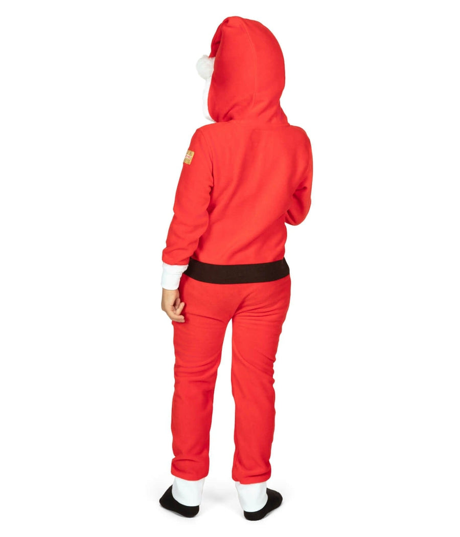 Boy's Santa Jumpsuit With Fur Image 2