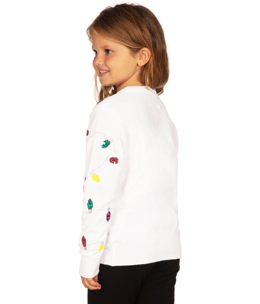 Boy's / Girl's Sequin Lights Ugly Christmas Sweater Image 4