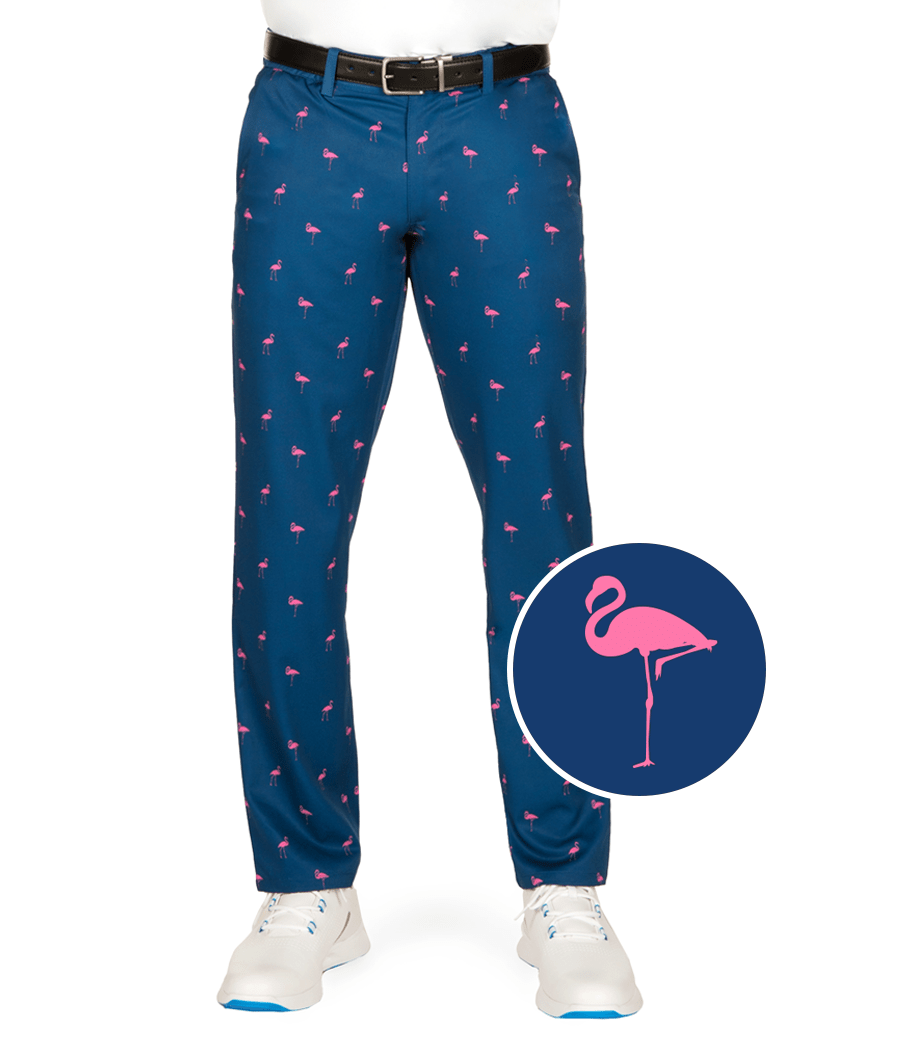 Men's Pink Flamingo Golf Pants