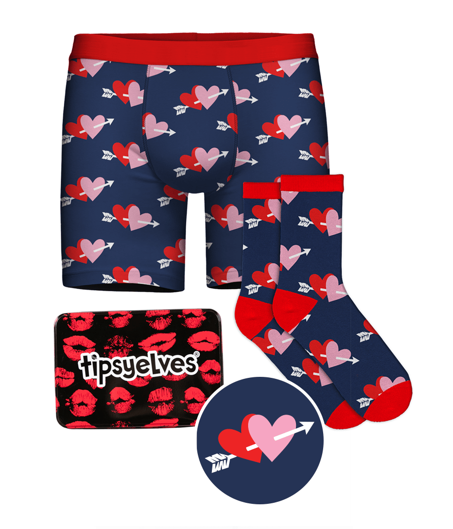 Men's Lovestruck Boxers & Socks Gift Set