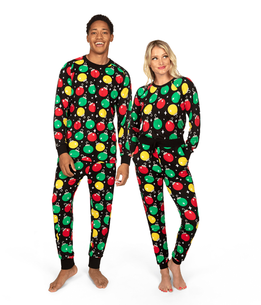 Matching Ornaments Couples Pajamas