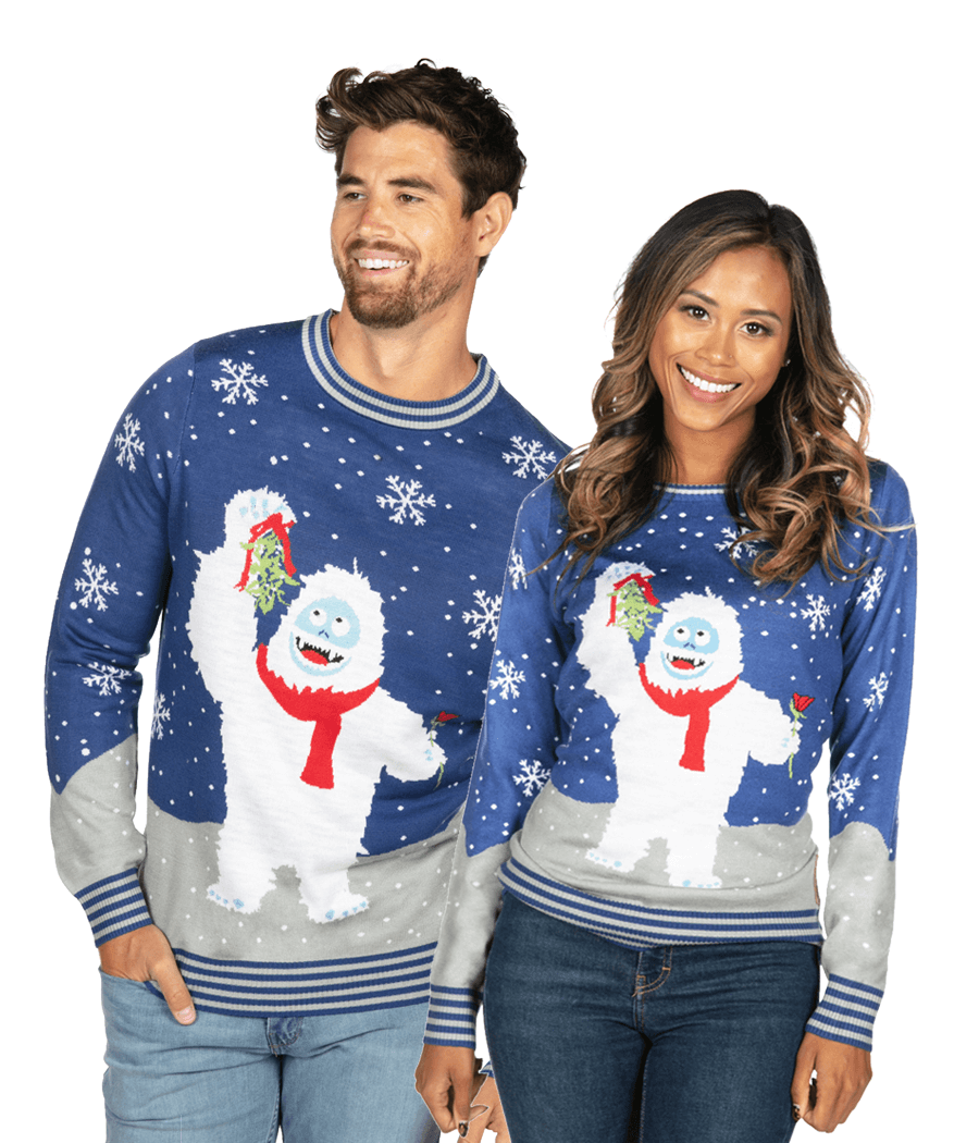 Matching Romantic Bumble Couples Ugly Christmas Sweater
