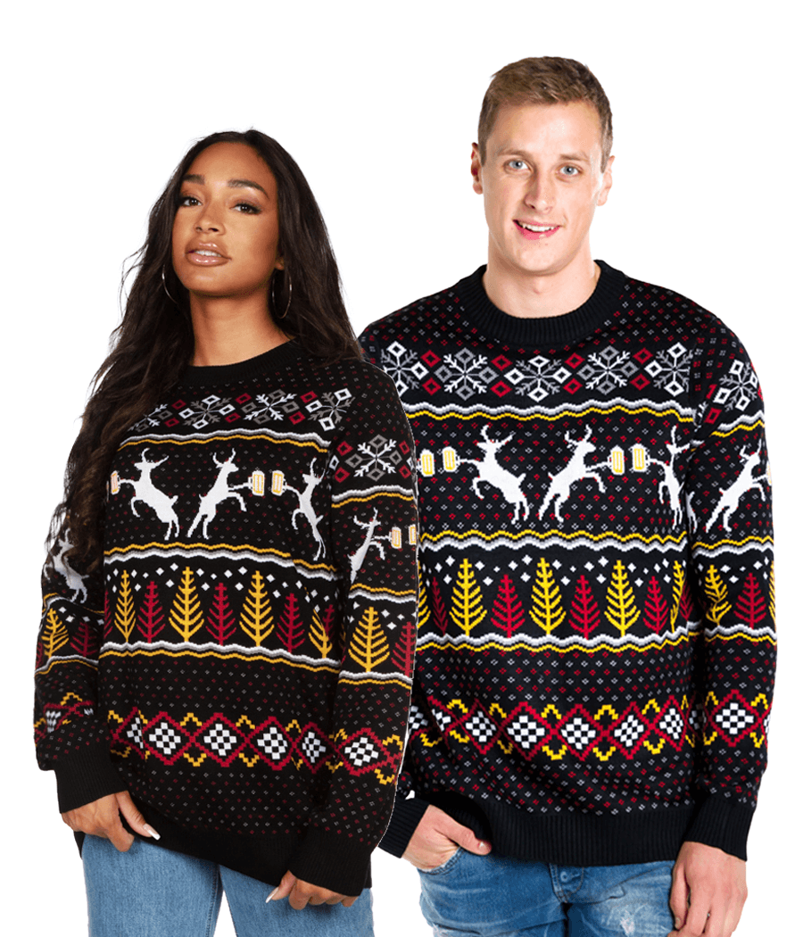 Matching Caribrew Couples Ugly Christmas Sweater