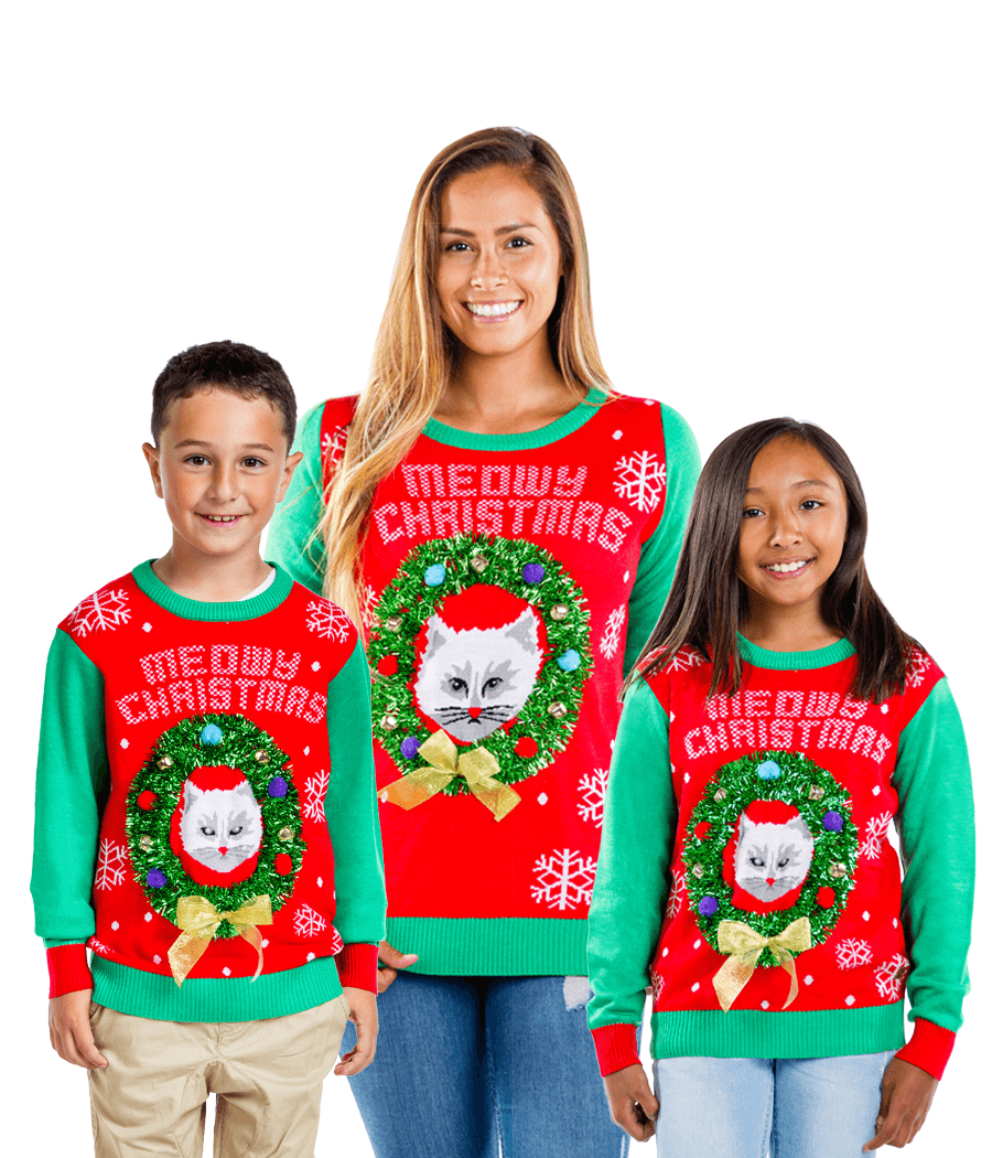 Coordinating family 2025 christmas sweaters