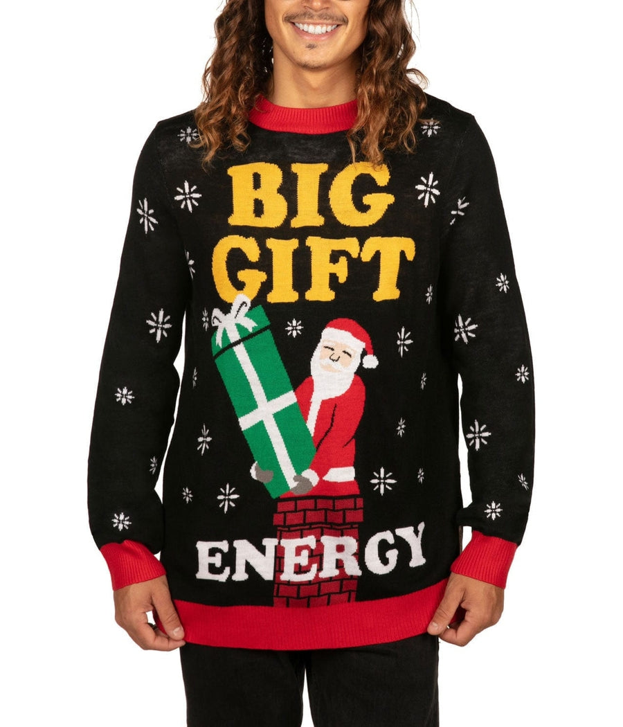 Men's Big Gift Energy Ugly Christmas Sweater