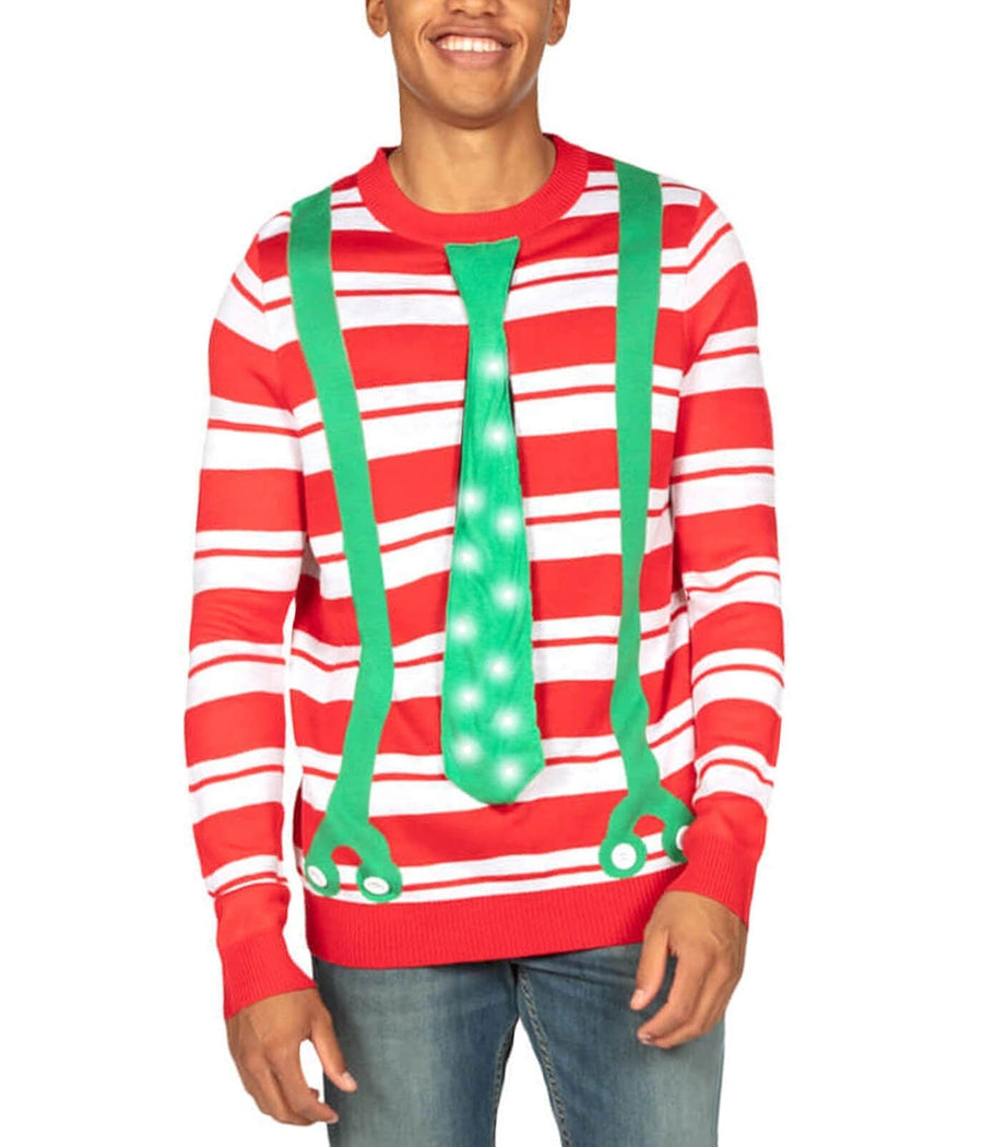 Men's Formally Festive Light Up Ugly Christmas Sweater