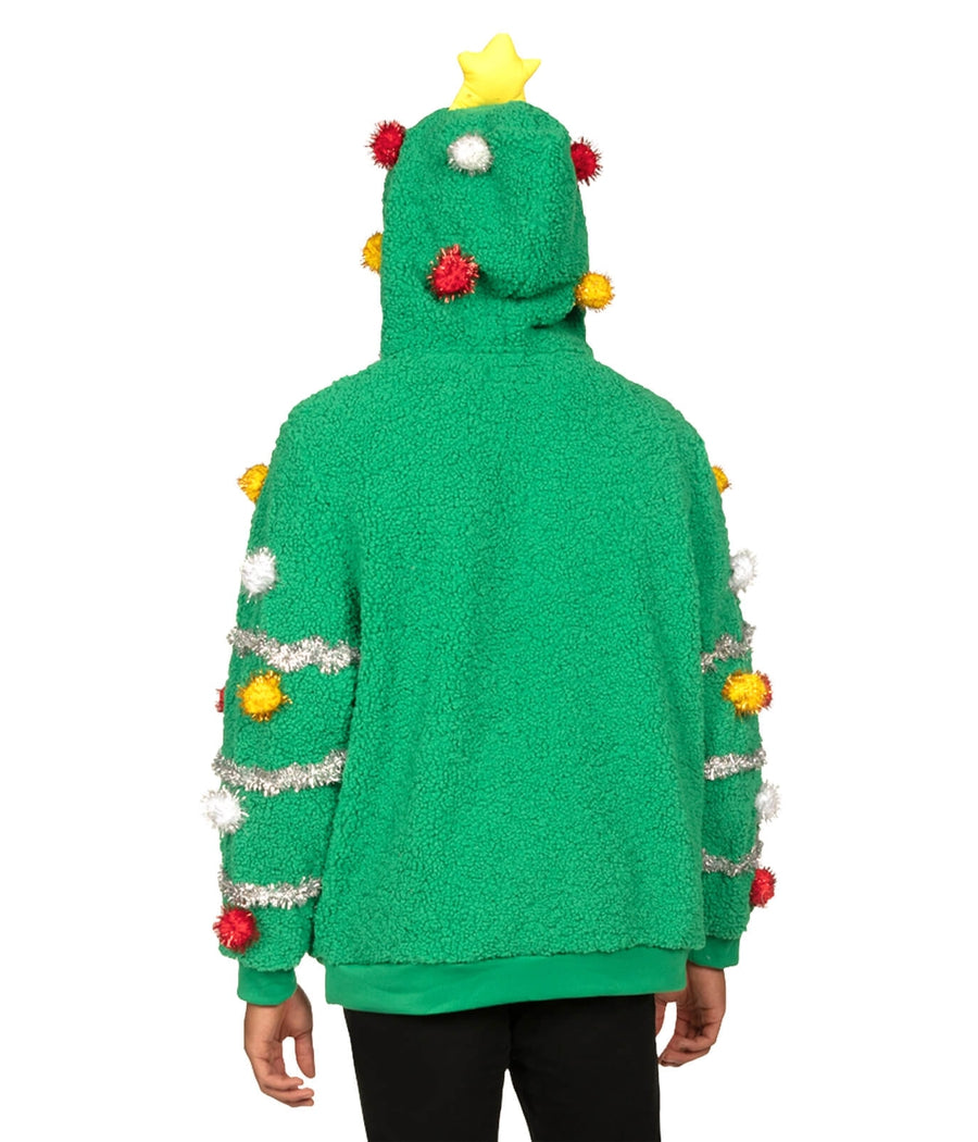 Men's Oh Christmas Tree Hooded Ugly Christmas Sweater Image 3