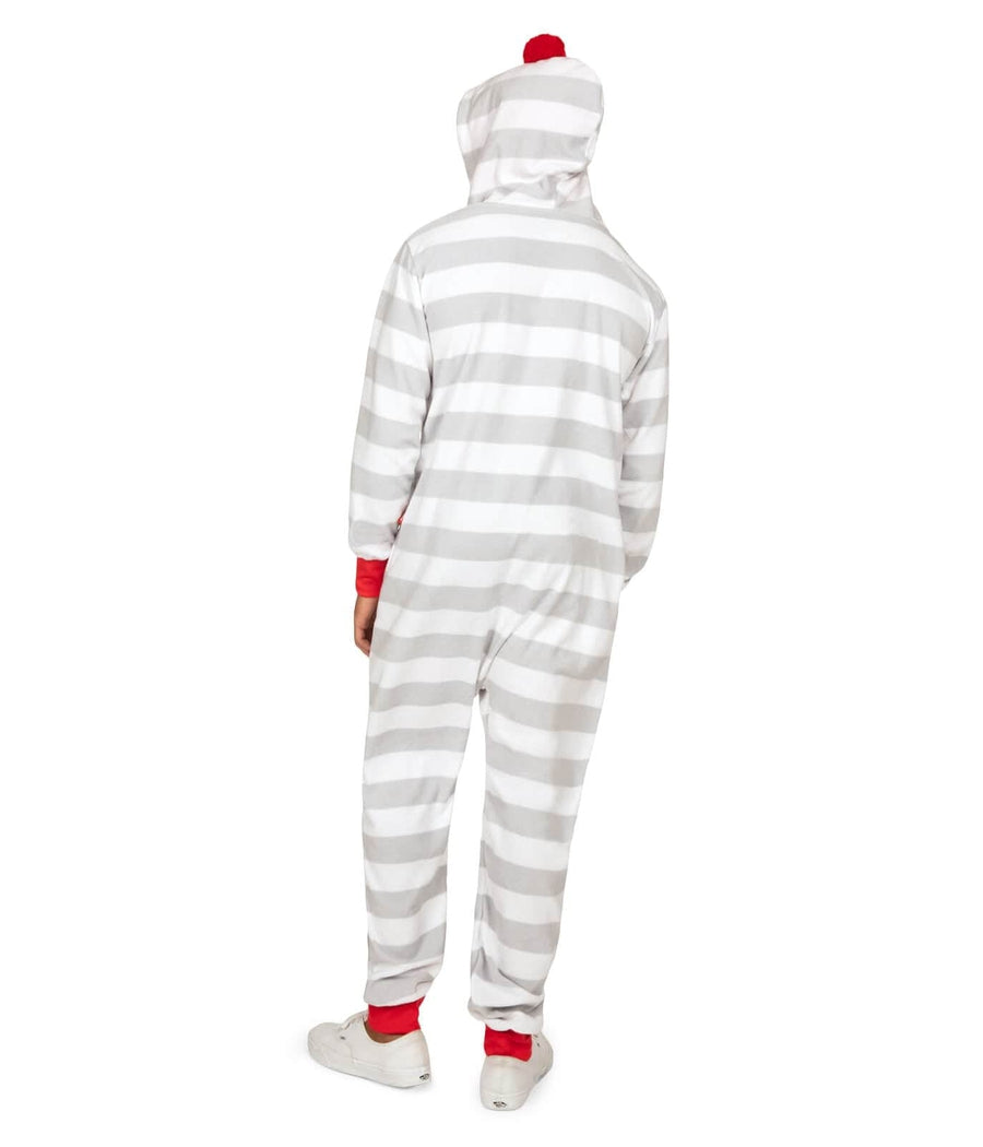 Men's Stripes and Poms Jumpsuit Image 2