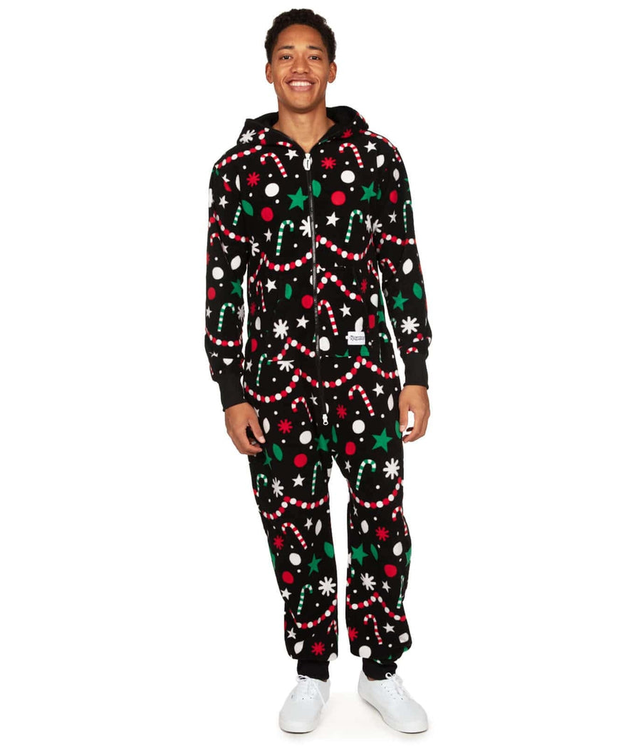 Christmas Onesie Mens Ugly Christmas Pajamas Blue Fair Isle