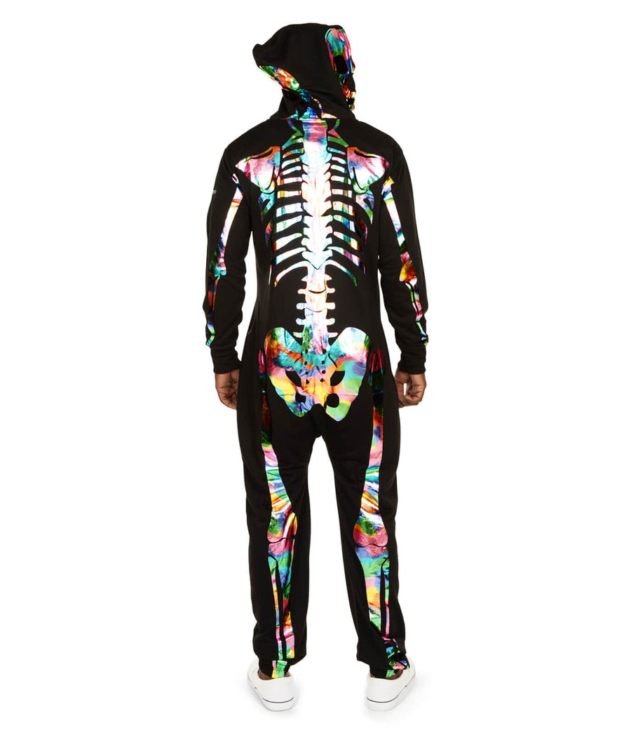 Men's Iridescent Skeleton Costume