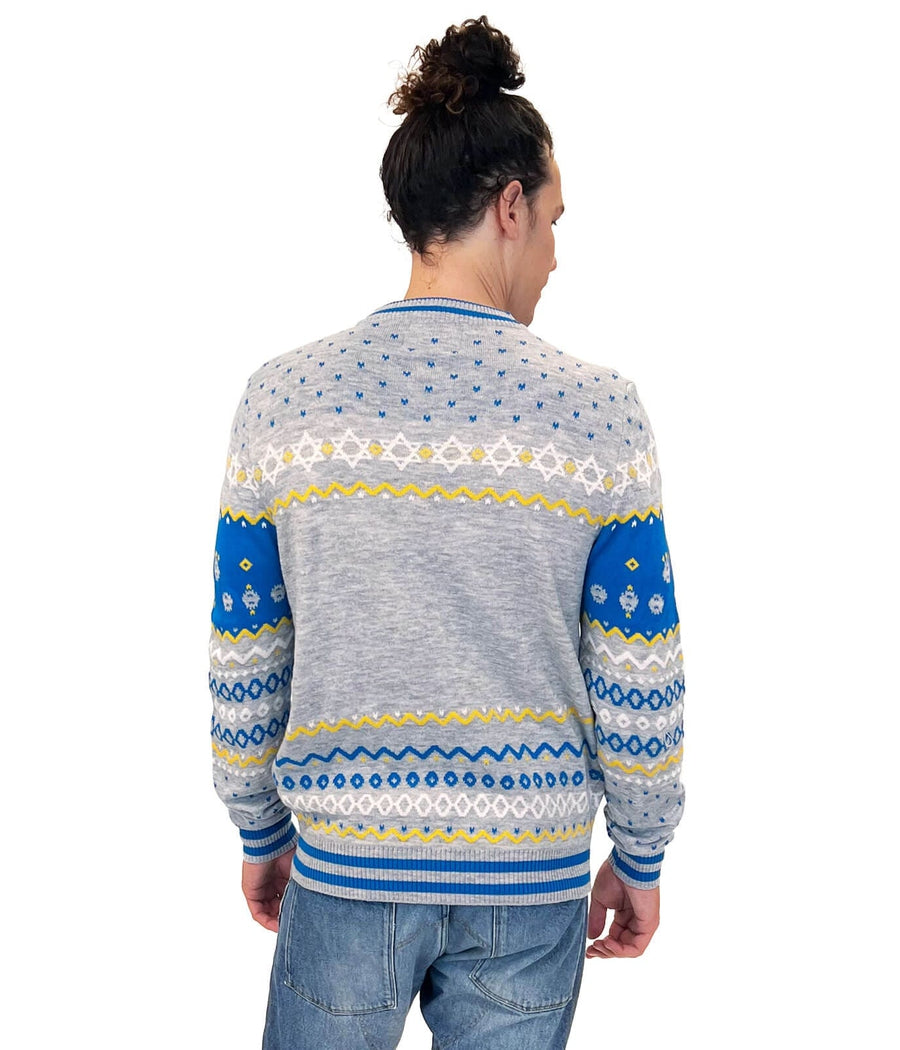 Men's Reversible Sequin Hanukkah Sweater