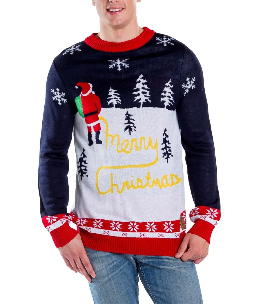 Men's Yellow Snow Ugly Christmas Sweater