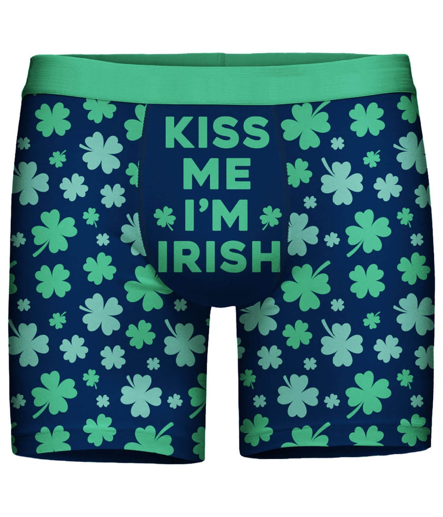 Kiss Me I'm Irish Boxer Briefs: Men's St. Paddy's Outfits