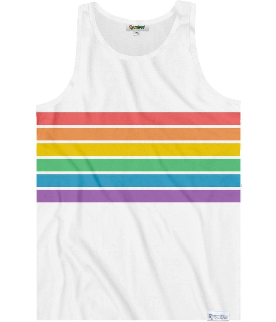 White Rainbow All the Way Tank Top