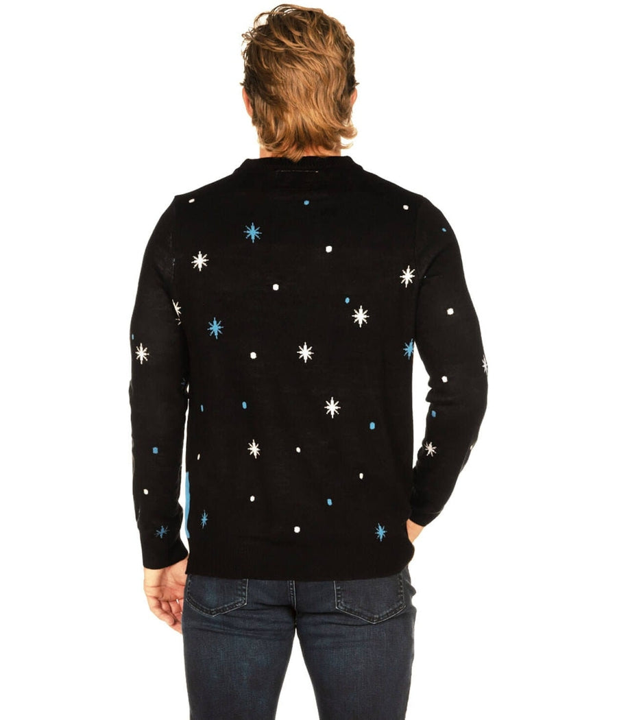 Men's Bezos Blue Origin 'You Paid For This' Ugly Christmas Sweater Image 2