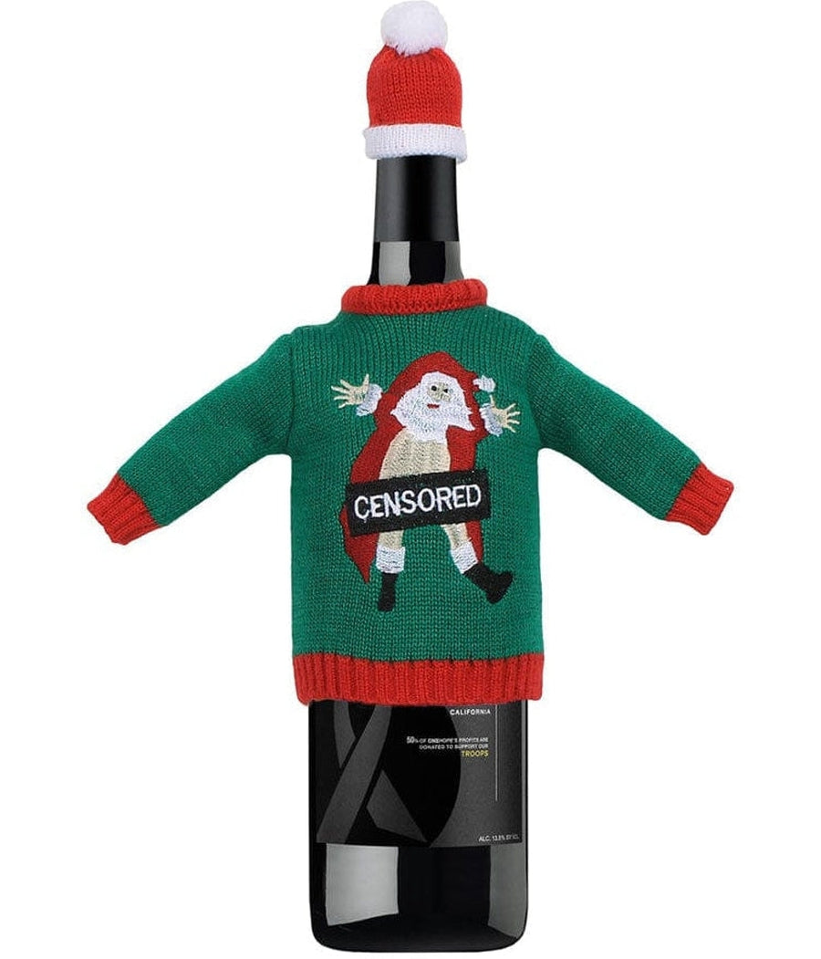 Censored Santa Wine Sweater