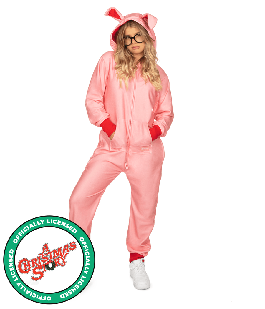 Christmas Story Bunny Jumpsuit Women s Christmas Outfits Tipsy Elves