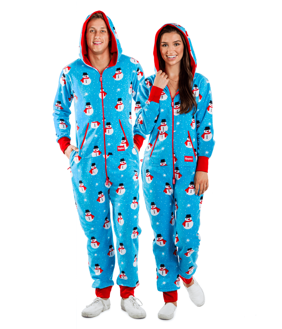 Matching Snowman Is An Island Couples Jumpsuits