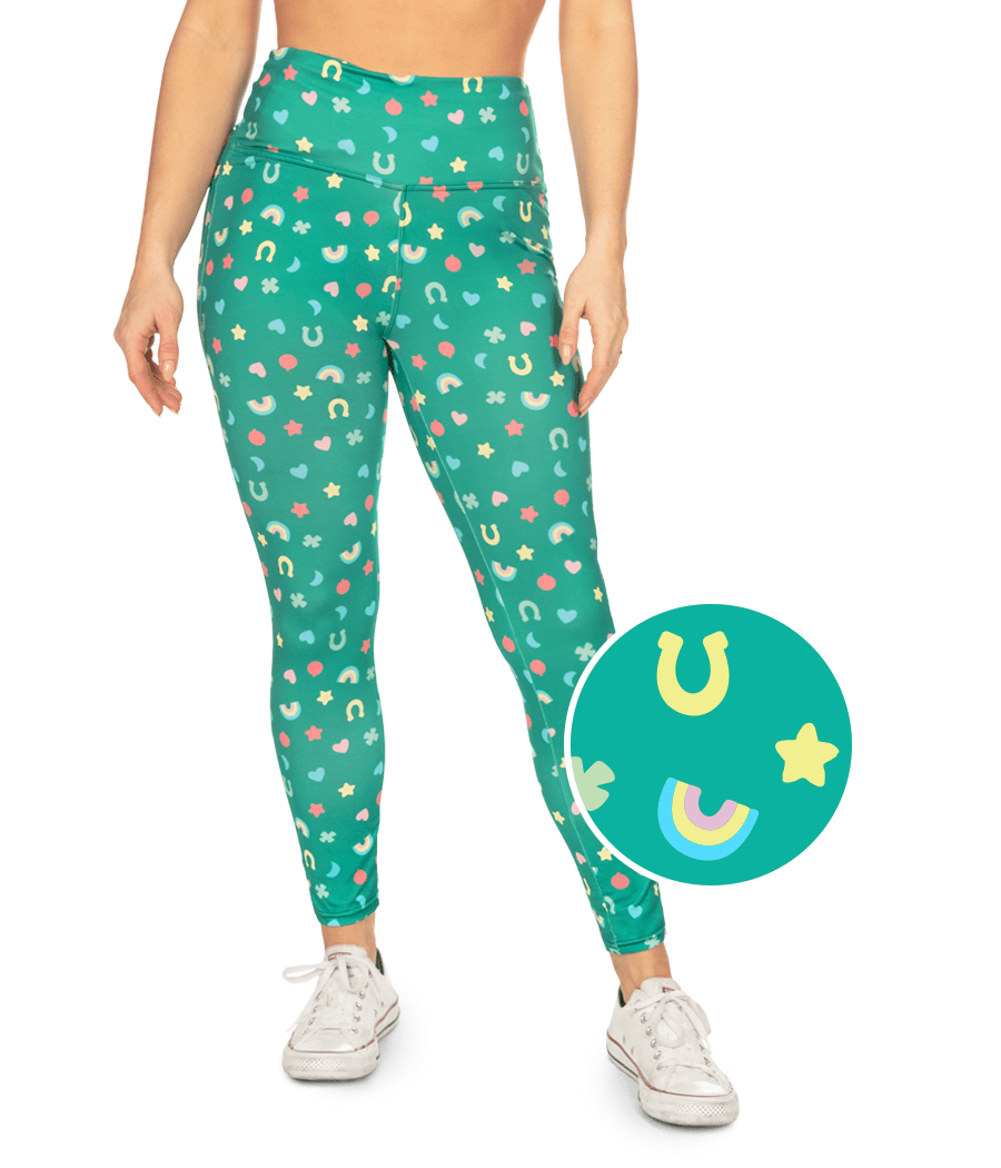Lucky Charmer High Waisted Leggings: Women's St. Paddy's Outfits | Tipsy  Elves