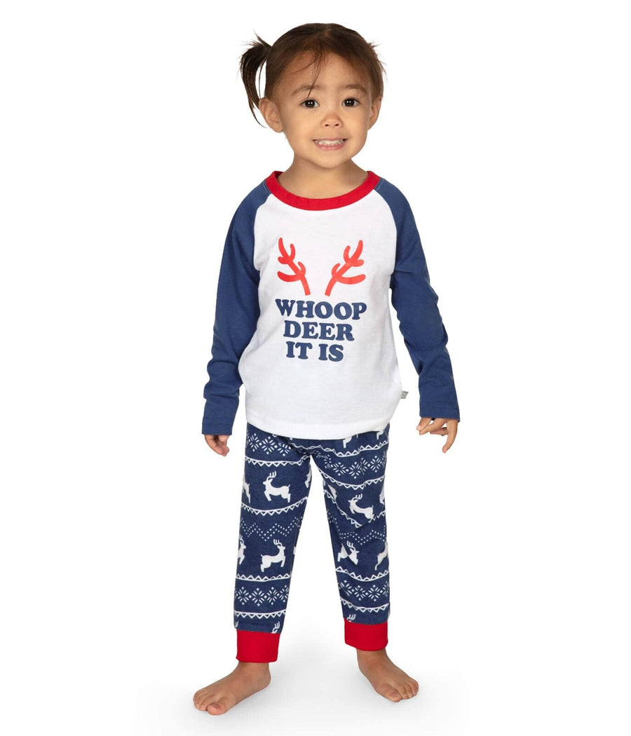 Toddler Girl's Whoop Deer It Is Pajama Set Image 2