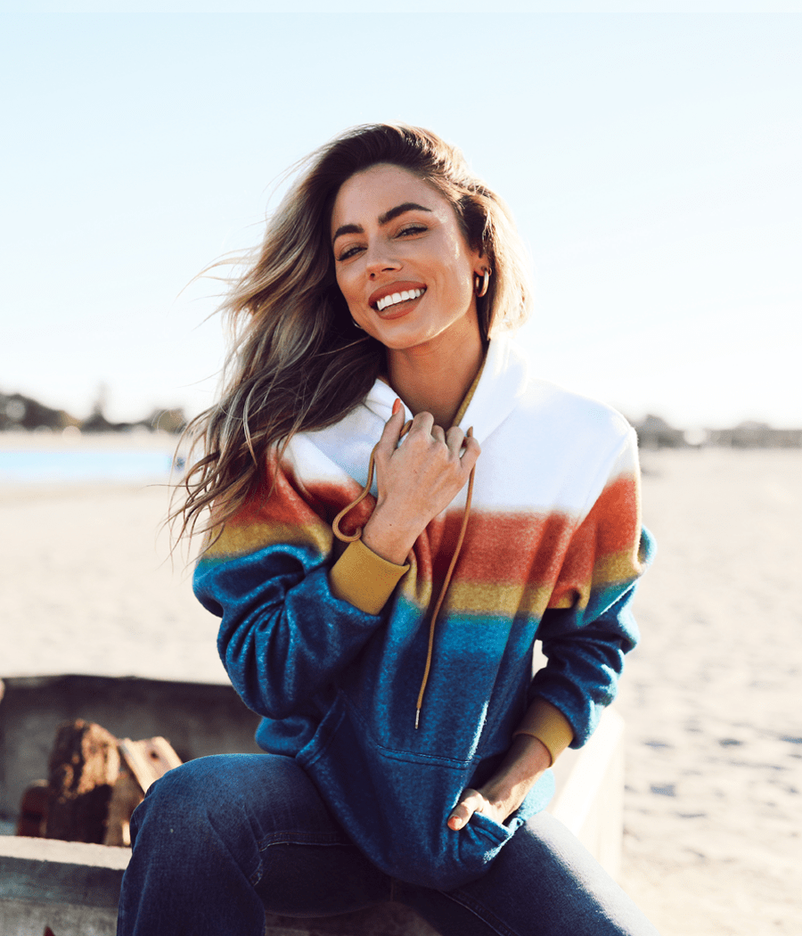 Women's Fleece Hoodies: Shockwave Sorbet Tipsy Elves