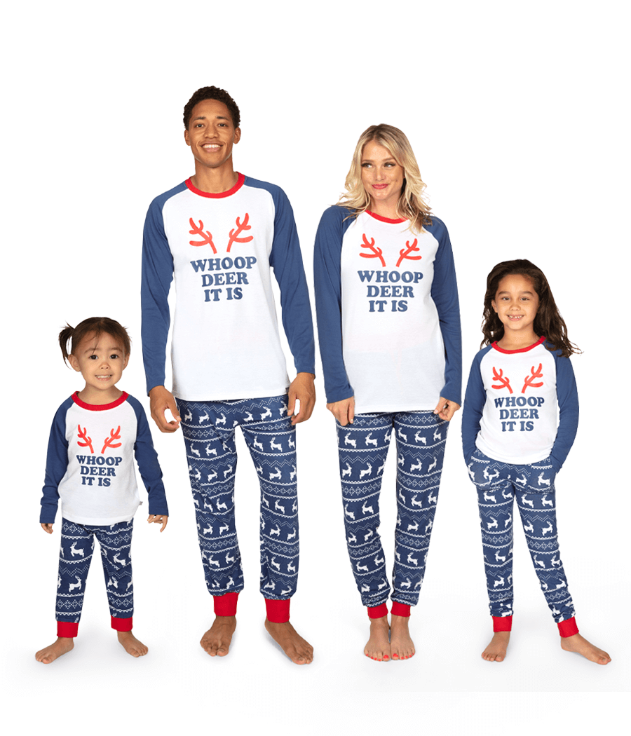 Matching Whoop Deer It Is Family Pajamas Tipsy Elves