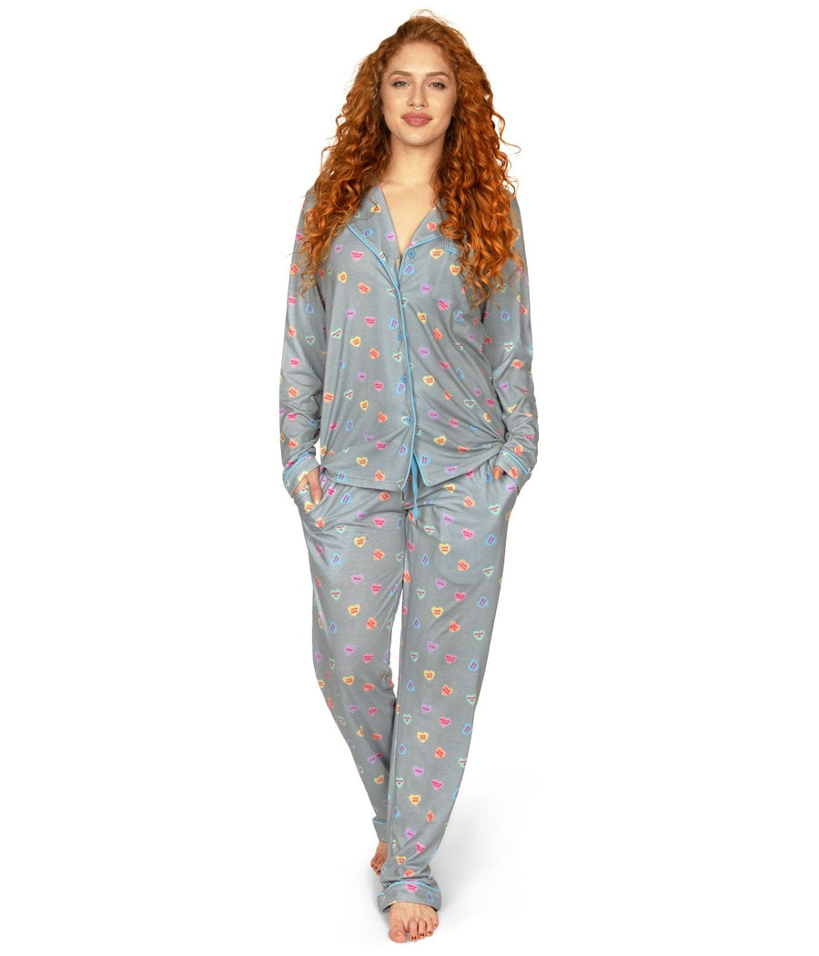 Women's Candy Hearts Pajama Set Image 3