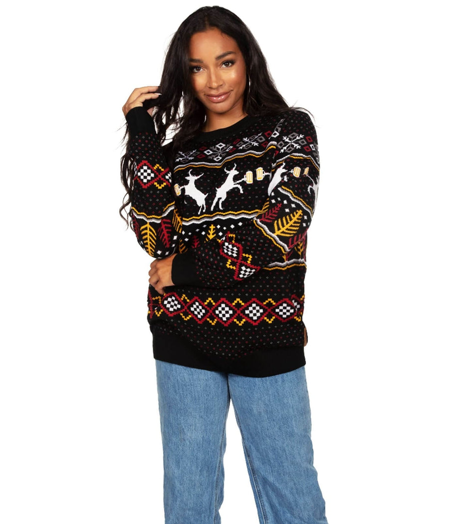 Women's Caribrew Oversized Christmas Sweater Image 3