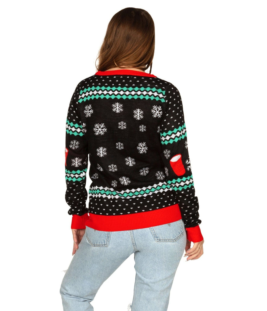 Women's Cheer Pong Game Ugly Christmas Sweater