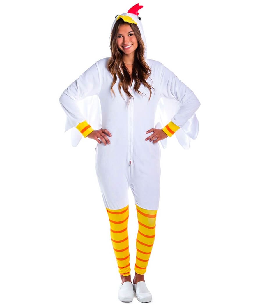 Women's Adult Halloween Chicken Costumes Tipsy Elves