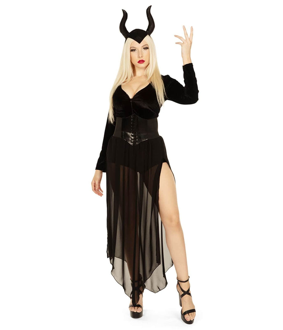 black halloween dress women Evil Sorceress Costume Dress