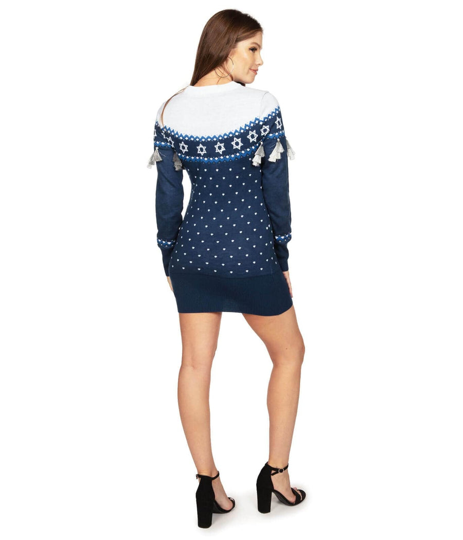 Hanukkah Tassel Sweater Dress