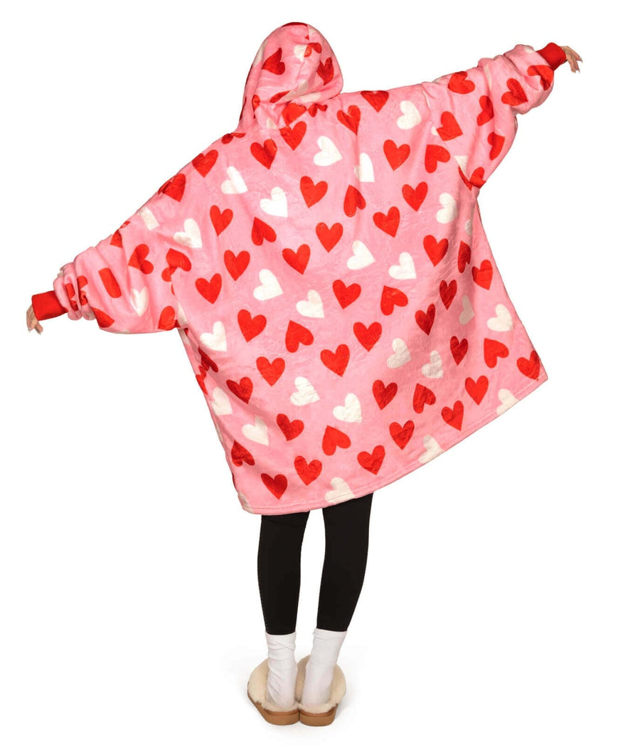 Full Hearts Blanket Hoodie Image 2