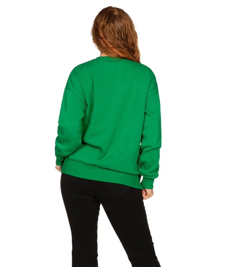 Women's Glitter Clover Crewneck Sweatshirt