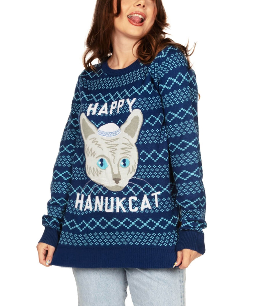 Women's Happy Hanucat Sweater