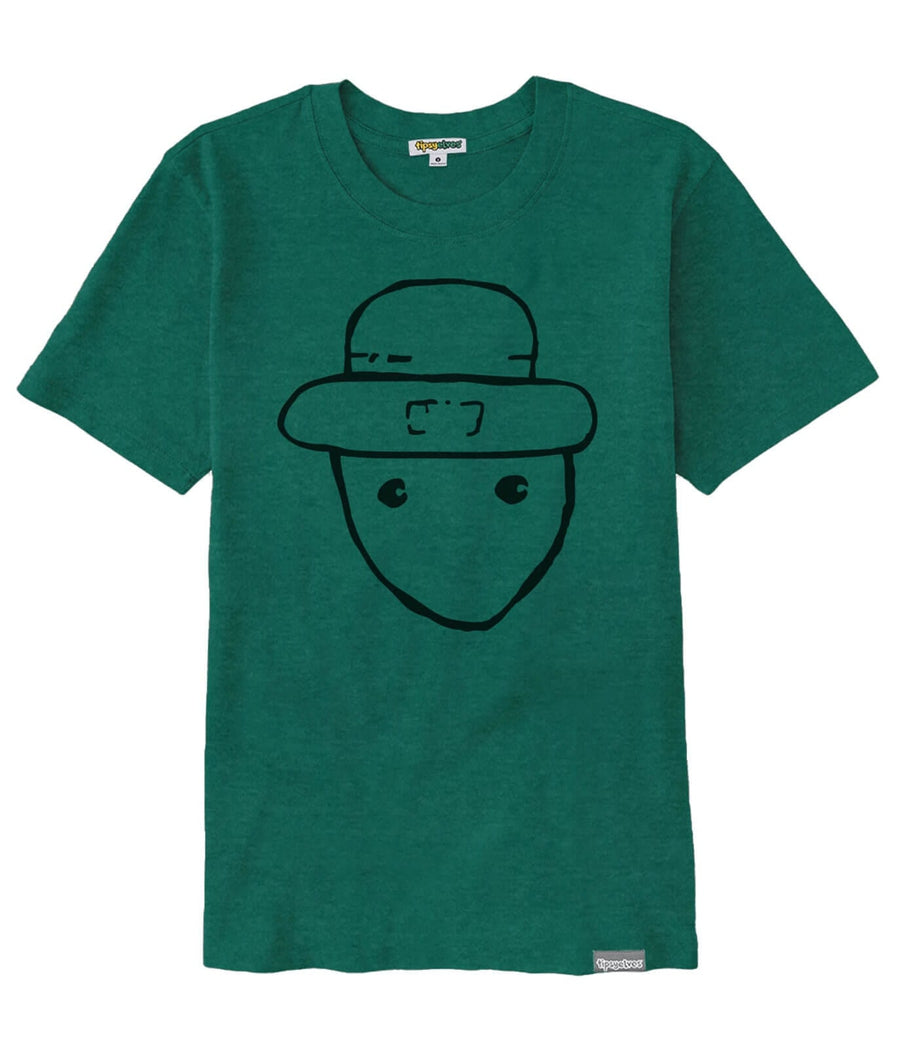 Women's Leprechaun Sketch Oversized Boyfriend Tee