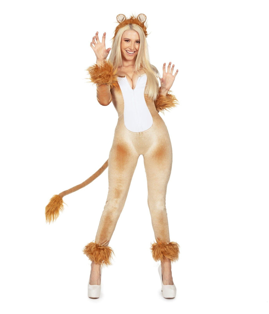 Lion Costume Bodysuit Women s Halloween Outfits Tipsy Elves