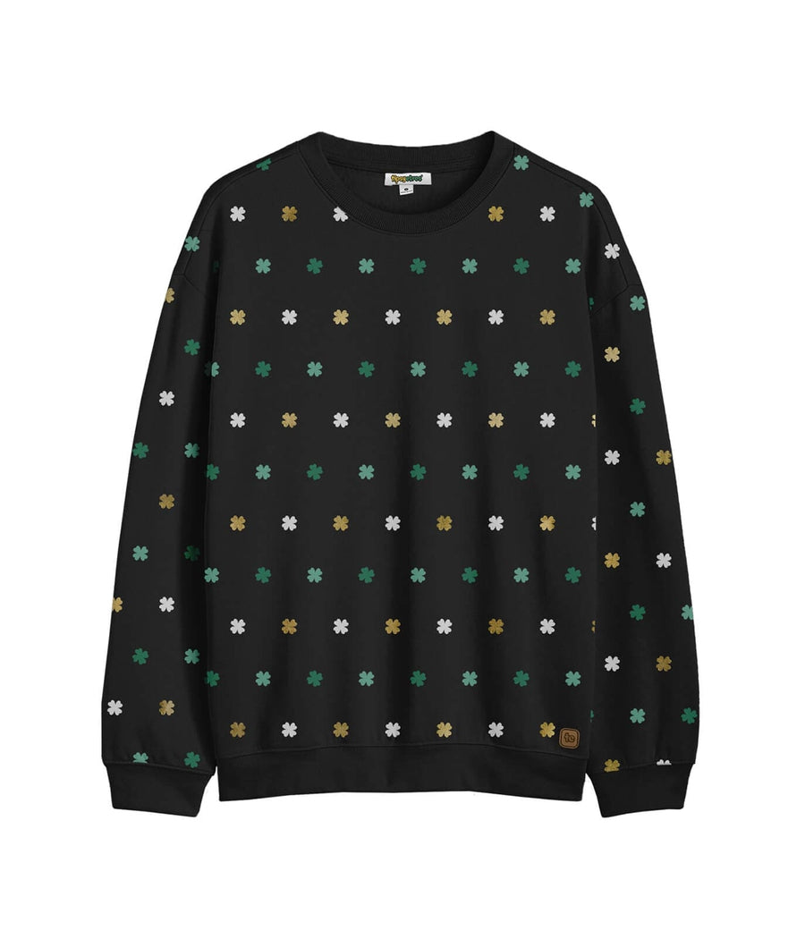 Women's Metallic Clover Crewneck Sweatshirt