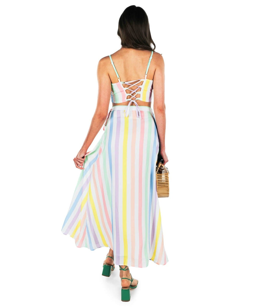 Pastel Pigment 2-Piece Maxi Dress