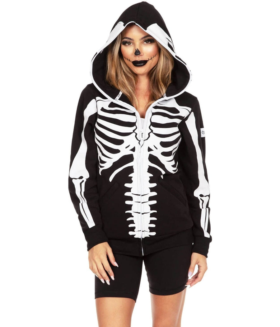 Skeleton Hoodie: Women's Halloween Outfits | Elves