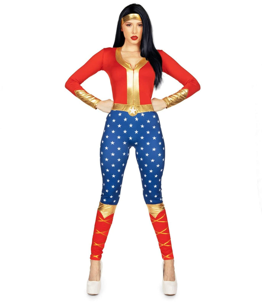 Women's Patriotic Bodysuit Costume