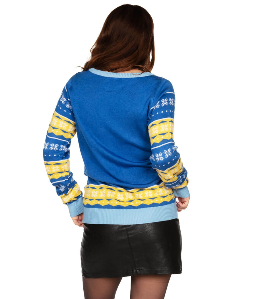 Women's Tinsel Star of David Sweater Image 2